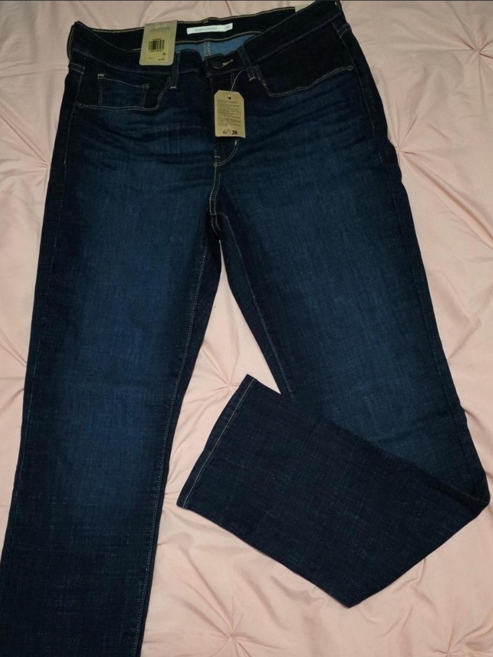 Levi's Dark Blue Straight Leg Jeans